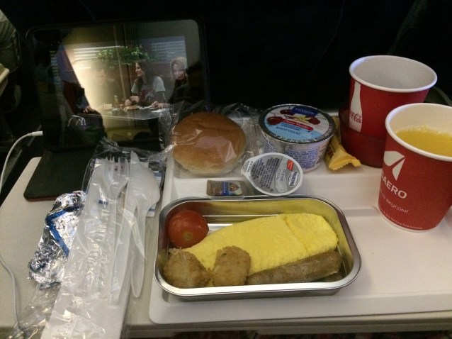 Breakfast on board