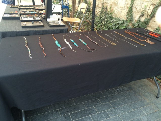 Necklaces for sale at the market